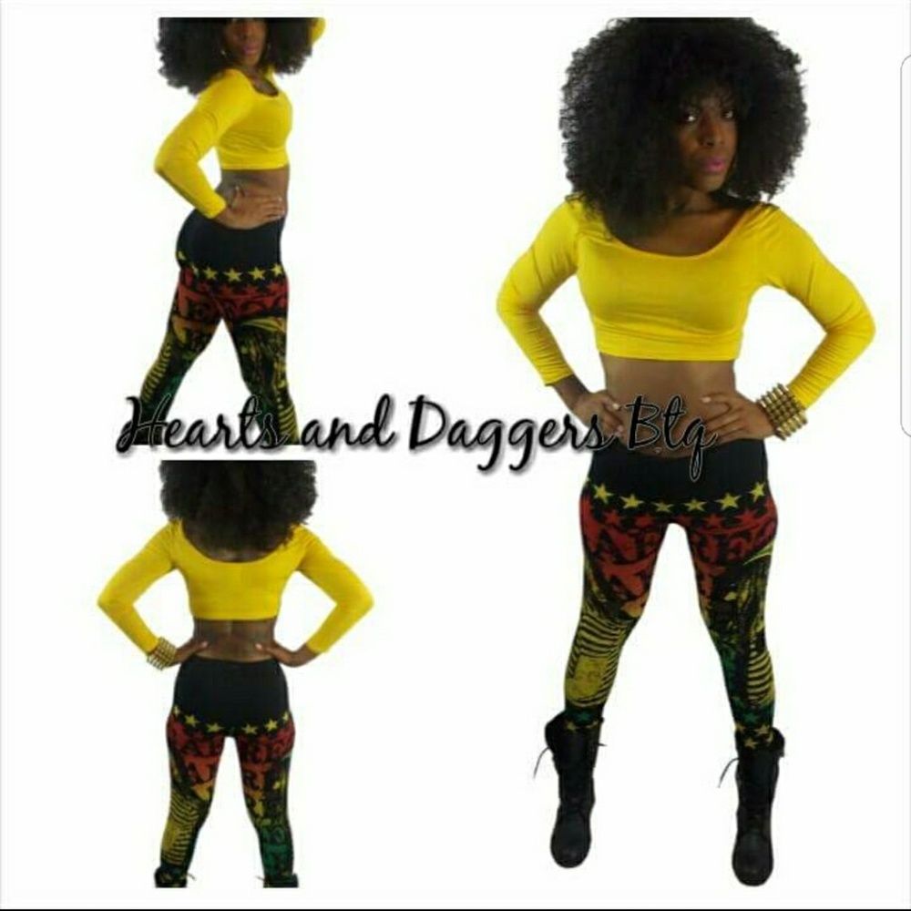 Jamaican inspired leggings